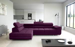 Ecksofa Eckcouch Almada L Form Couch Bordeaux - Ecke davorstehend links