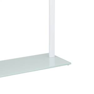 Handtuchhalter Milchglas/Chrom Silber - Weiß - Glas - Metall - 45 x 80 x 20 cm