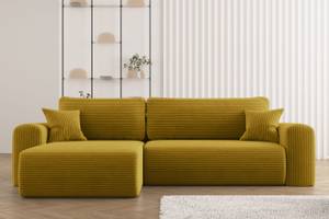 Ecksofa CAPRI Gelb - Ecke davorstehend rechts - Longchair davorstehend rechts