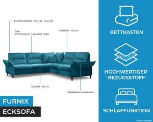 Ecksofa Mindi II Blau