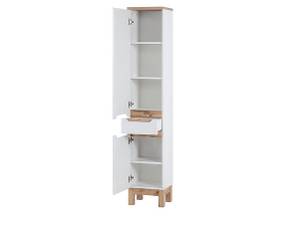 Hochschrank BALI 35x33x187 Weiß - Holzwerkstoff - Kunststoff - 35 x 187 x 33 cm