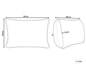 Dekokissen TAMNINE Grün - Mint - Weiß - 40 x 60 cm - Anzahl Teile im Set: 1