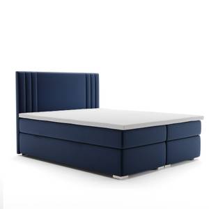 Boxspringbett MORI Blau - Breite: 160 cm - H3