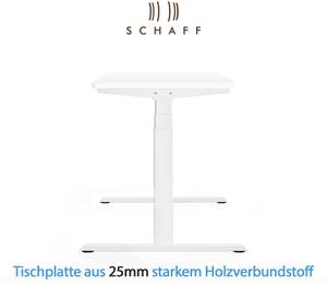 Schaff elek. höhenverst Schreibtisch Rec Tiefe: 120 cm