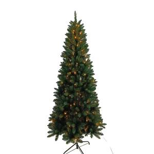 Weihnachtsbaum Ivar mit LED Grün - Kunststoff - 82 x 180 x 82 cm