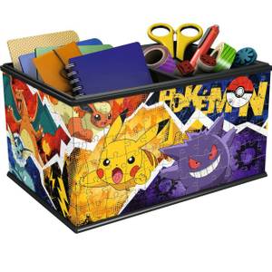 3D-Puzzle Aufbewahrungsbox Pokémon Papier - 20 x 7 x 28 cm