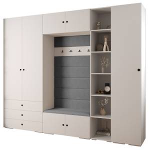 Garderobe Inova 2 Z11 Schwarz - Grau - Weiß - Schwarz