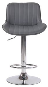 Tabouret de bar Lentini Lot de 2 Gris - Argenté