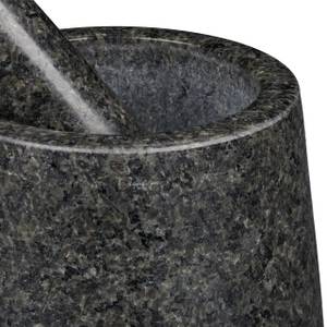 Mortier granit avec pilon pour pesto Gris - Pierre - 14 x 10 x 14 cm