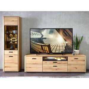 Wohnwand Morena 26 Braun - Massivholz - Holzart/Dekor - 280 x 205 x 45 cm