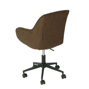 Chaise de bureau J62 accoudoirs Marron - Métal - Textile - 58 x 87 x 58 cm