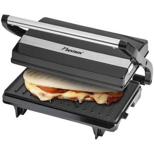 Panini-Grill Schwarz - Kunststoff - 24 x 9 x 27 cm