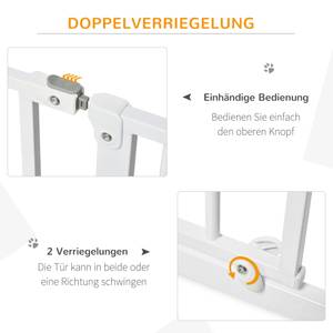 Schutzgitter D06-109 Glas Weiß - 3 x 95 cm