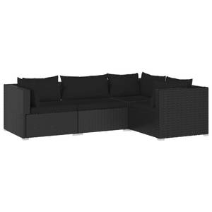 Garten-Lounge-Set (4-teilig) 3013632-14 Schwarz