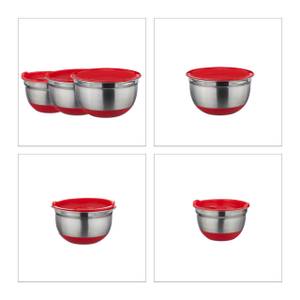Küchen Set 17-teilig Rot - Silber - Metall - Kunststoff - 26 x 15 x 26 cm