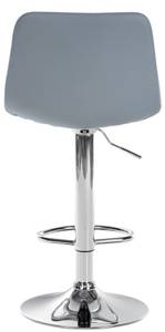 Tabouret de bar Divo Gris - Cuir synthétique - 44 x 88 x 43 cm