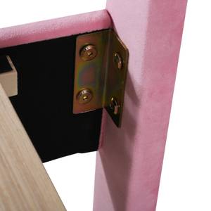 Polsterbett VELVFlower Ⅰ Pink - Breite: 100 cm