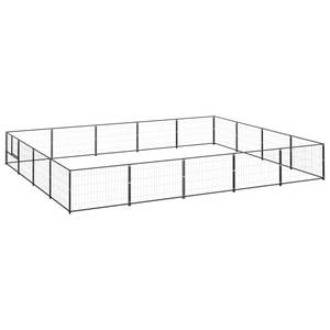 Hundelaufstall   3082144 Schwarz - Metall - 400 x 70 x 500 cm