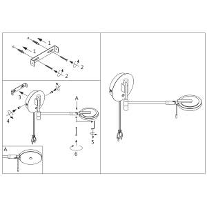 Applique Murale LED Turound Matière plastique / Aluminium - 1 ampoule