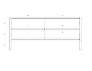 TV-Schrank INA Beige - Wildeiche