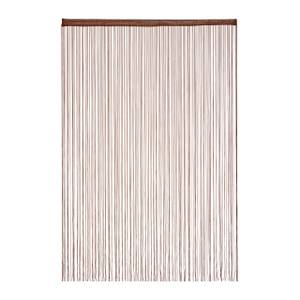 4x Rideau de fil Marron - Textile - 145 x 245 x 1 cm