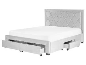 Doppelbett LIEVIN Grau - Hellgrau - Breite: 165 cm