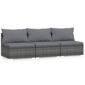 Garten-Lounge-Set (3-teilig) 3013629-13 Anthrazit - Grau - 70 x 61 x 210 cm