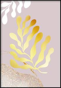 Goldene Blätter Poster 30 x 21 x 30 cm