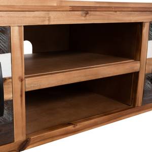 TV-Schrank 246044 Braun - Holzwerkstoff - Massivholz - Holzart/Dekor - 120 x 40 x 35 cm