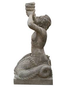 Statue MYTHOS Grau - Stein - 60 x 125 x 58 cm