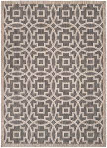 In & Outdoor Teppich Jade Schwarz - Taupe - 200 x 290 cm