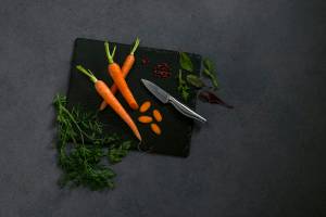 NIROSTA Gemüsemesser SWING Küchenmesser Grau - Metall - 7 x 29 x 2 cm