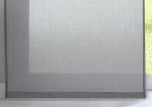 Schiebegardine »Nizza« Baumwoll-Voile Grau - Textil - 60 x 245 x 1 cm