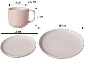 Kaffeeservice Jasper 12er Set Rosé