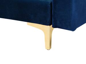 3-Sitzer Sofa ABERDEEN Blau - Gold - Marineblau