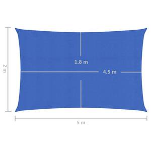 Sonnensegel 3016419-4 Blau - 500 x 200 cm