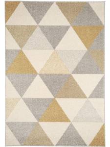 Flachgewebeteppich Pastel Gelb - Textil - 120 x 1 x 170 cm