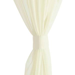 Rideau(lot de 2) 294201 Blanc crème - Hauteur : 225 cm