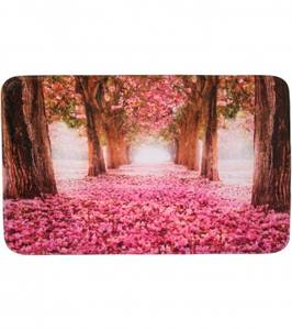 Badteppich Romantik 50 x 80 cm Pink - Textil - 50 x 2 x 80 cm