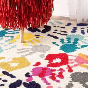 Tapis enfant HANDI 100x100 multicolore 100 x 100 cm