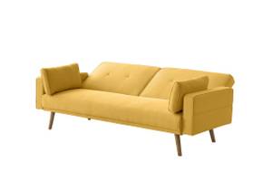 Canapé droit scandinave ELGA convertible Jaune