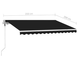 Auvent rétractable 3006545-1 Anthracite - 250 x 1 x 350 cm