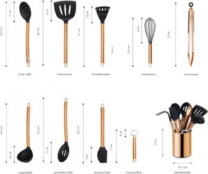 Küchenhelfer-Set EW-KS-1001K 10-tlg Kupfer - Anzahl Teile im Set: 10