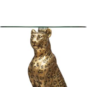 Couchtisch LEOPARD Gold - 40 x 52 x 40 cm