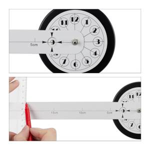 Horloge murale DIY à coller chiffres 3D Noir