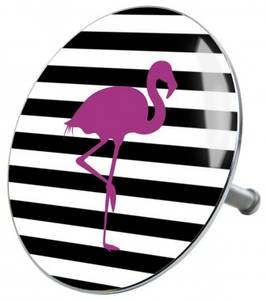 Badewannenstöpsel Flamingo Pink - Metall - 8 x 10 x 10 cm