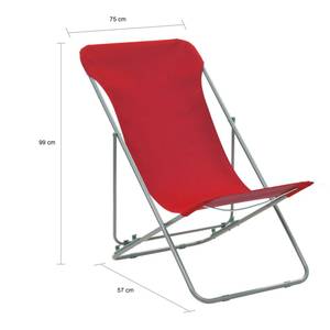 Chaise de plage Rouge