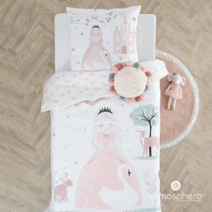 Kinderbettwäsche PRINCESSE Pink - Textil - 26 x 6 x 36 cm