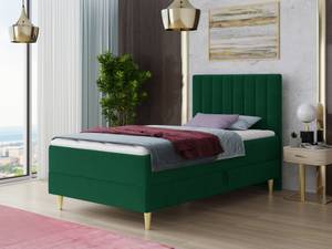 Boxspringbett Gold Mini Grün - Breite: 106 cm