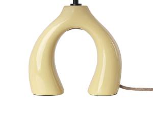 Lampe de table ABBIE Blanc - Jaune